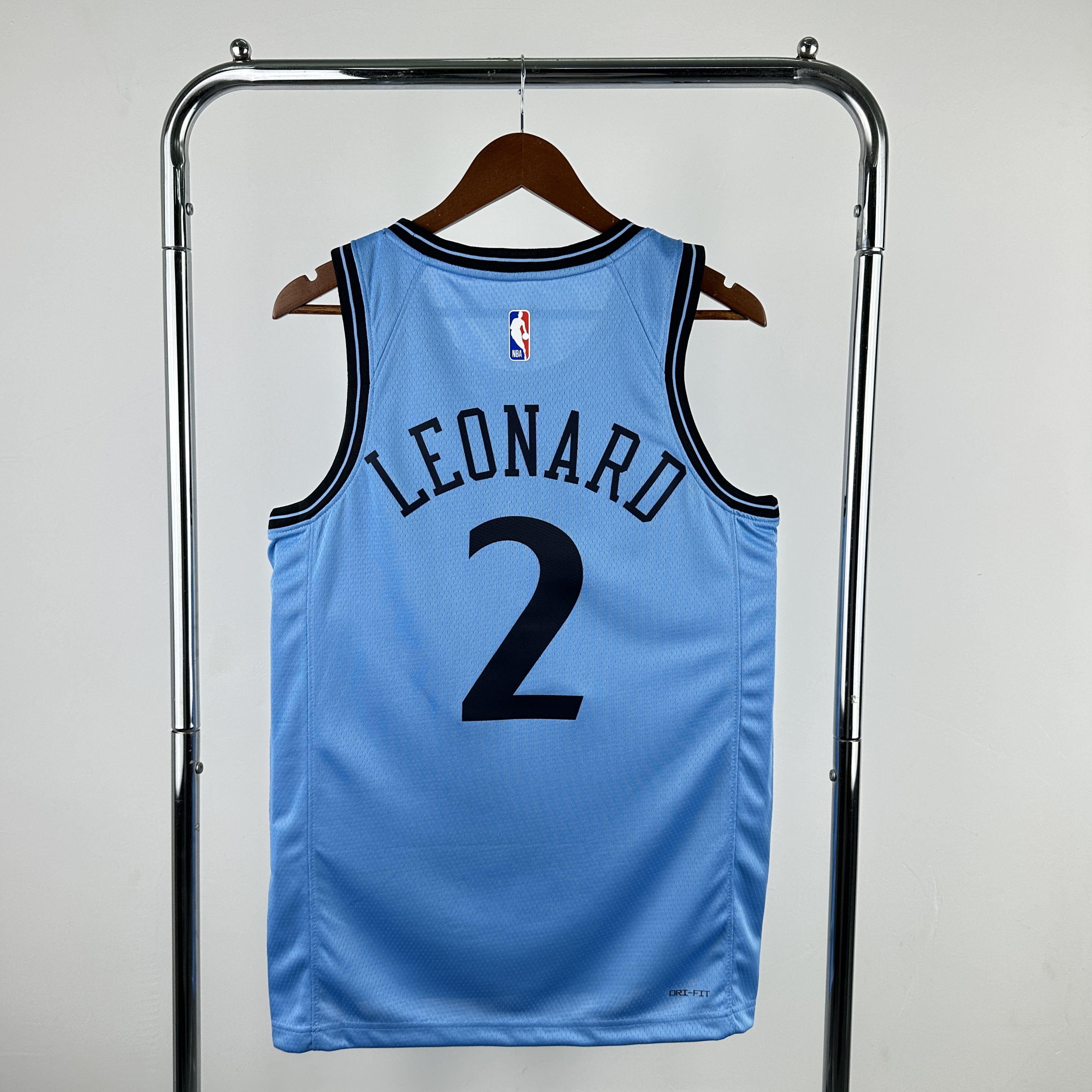 Men Los Angeles Clippers #2 Leonard Light Blue City Edition Season Nike 2025 NBA Jersey->los angeles clippers->NBA Jersey